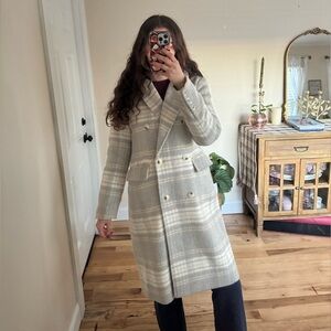 Rachel Roy Wool Blend Double-Breasted Coat